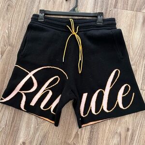 Rhude Black Pink and orange Shorts